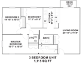 Hollow Tree Apartments Floorplan 3