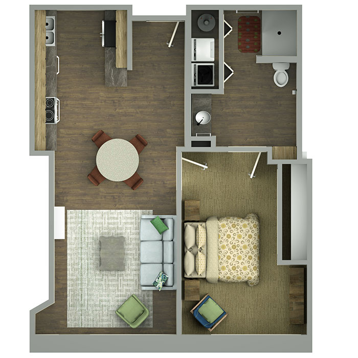 Landmark on Lamar Floorplan 2