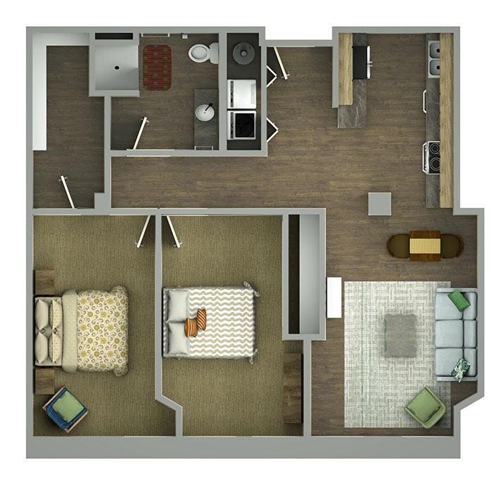 Landmark on Lamar Floorplan 3