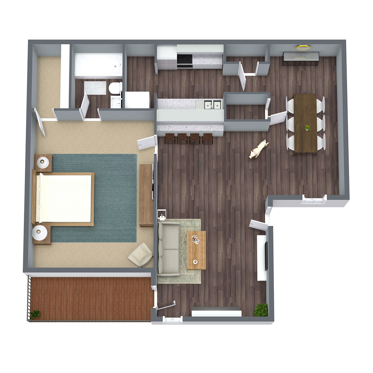 Rock Island Apartments Floorplan 2