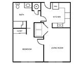Thunder Ridge Senior Apartments Floorplan 1