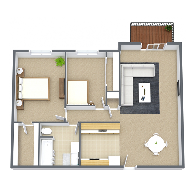 Haven Apartments Floorplan 1