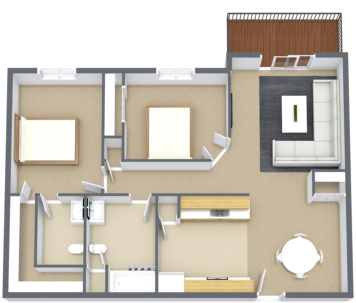 Haven Apartments Floorplan 1