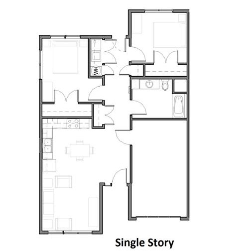 Prairie Pointe Residences Floorplan 1