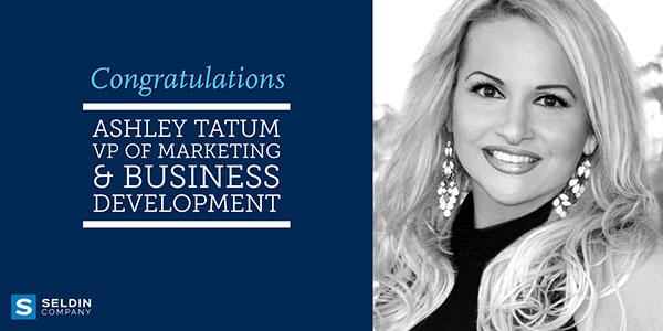 ASHLEY TATUM PROMOTED TO VICE PRESIDENT OF MARKETING & BUSINESS DEVELOPMENT