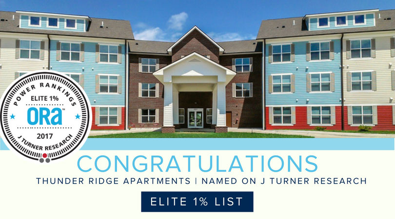 THUNDER RIDGE MAKES THE ELITE 1% LIST