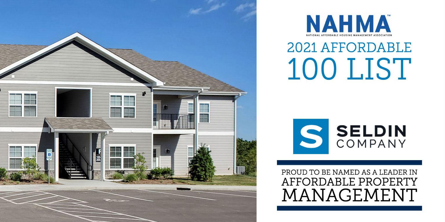 SELDIN COMPANY EARNS SPOT ON THE 2021 NAHMA AFFORDABLE 100 LIST