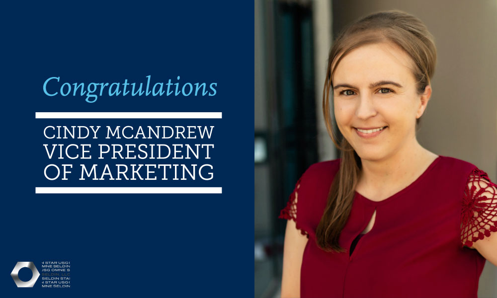 CINDY MCANDREW PROMOTED TO VICE PRESIDENT OF MARKETING