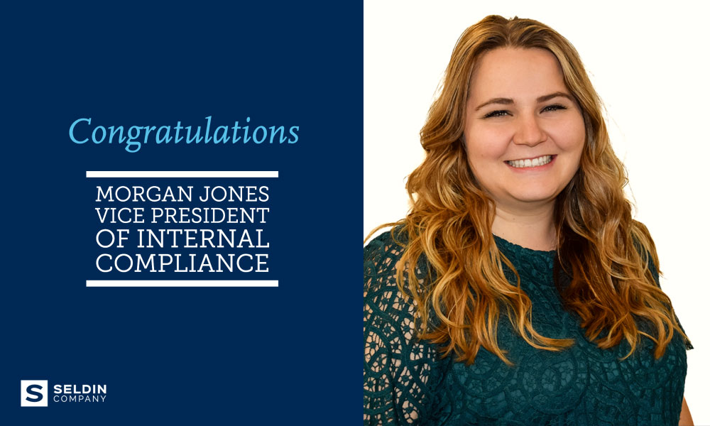 SELDIN COMPANY PROMOTES MORGAN JONES TO VP OF INTERNAL COMPLIANCE